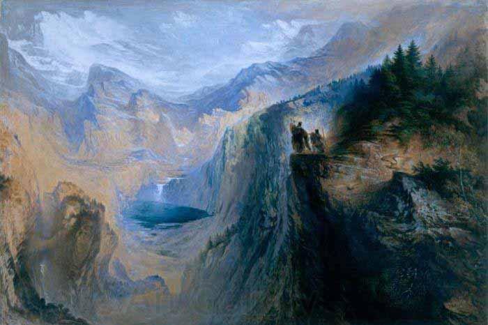 John Martin Manfred on the Jungfrau Norge oil painting art